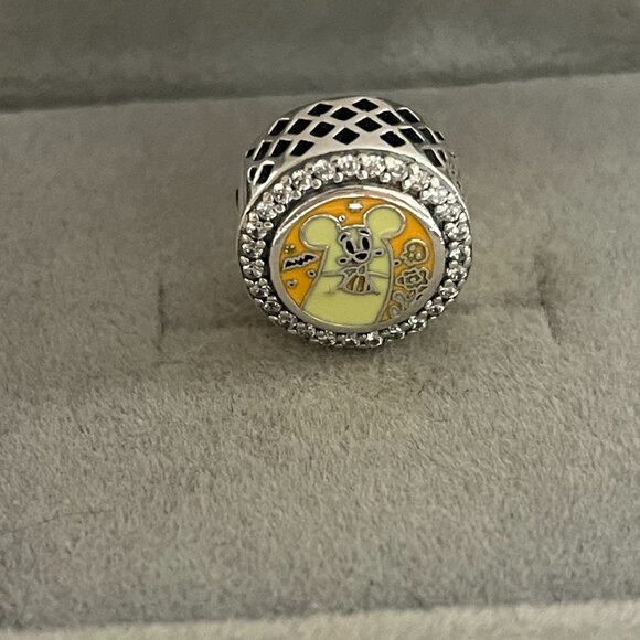 Disney Parks 2025 Mickey & Minnie Ghosts Pandora Charm - Picture 2 of 4
